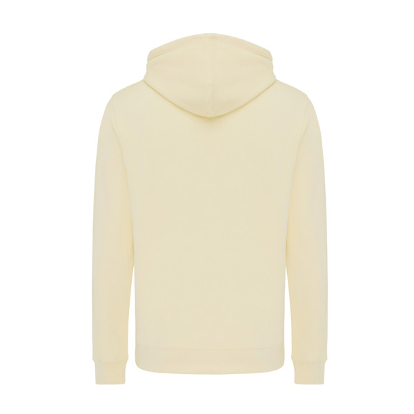 Lehká mikina s kapucí Iqoniq Rila z recykl. bavlny - Cream Yellow / XS