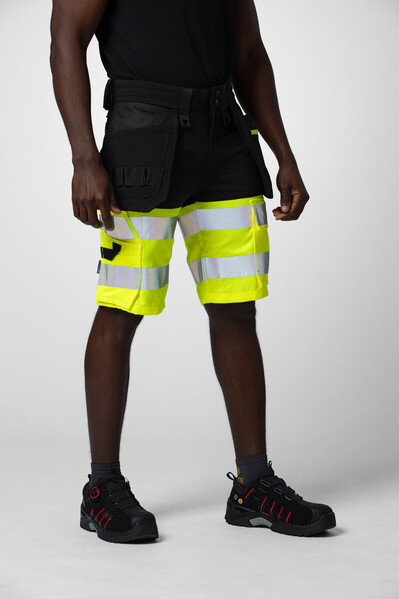 6580 Shorts Stretch YELLOW/BLACK C46
