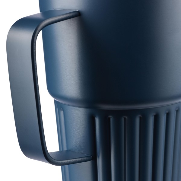 Recycled stainless steel double-walled travel mug (450 ml) Calo - White
