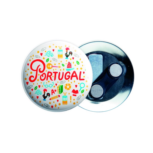 Crachá De 59Mm Com Iman Duplo Roupa, Personalizado