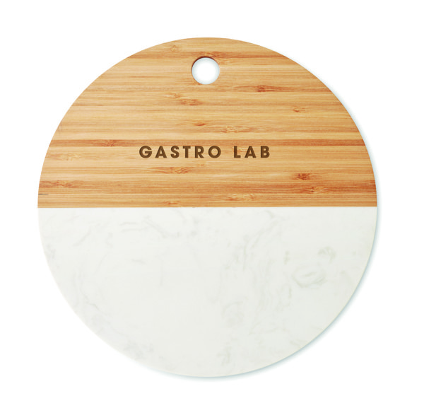 Marble/ bamboo serving board Hannsu