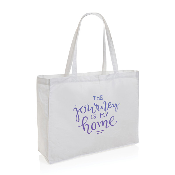 Impact AWARE™ Recycled cotton shopper 145g - White