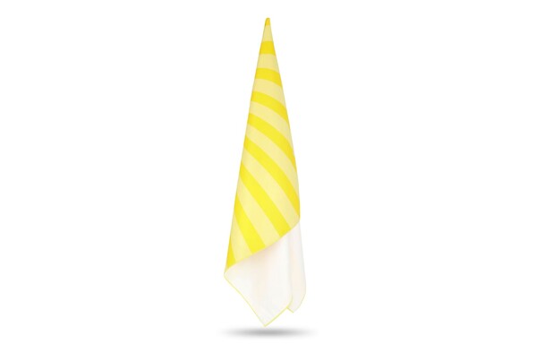 Serviette de plage R-PET à séchage rapide 100 × 180 cm, sublimation - Jaune