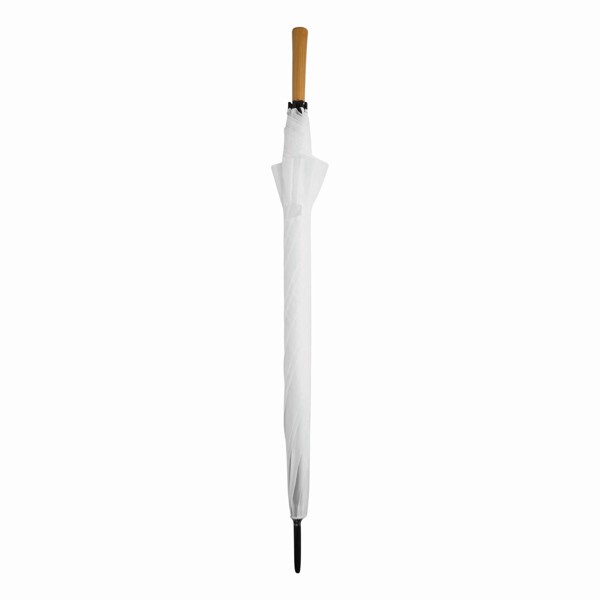 Raindrops golf umbrella, metal frame, 1290 mm - White