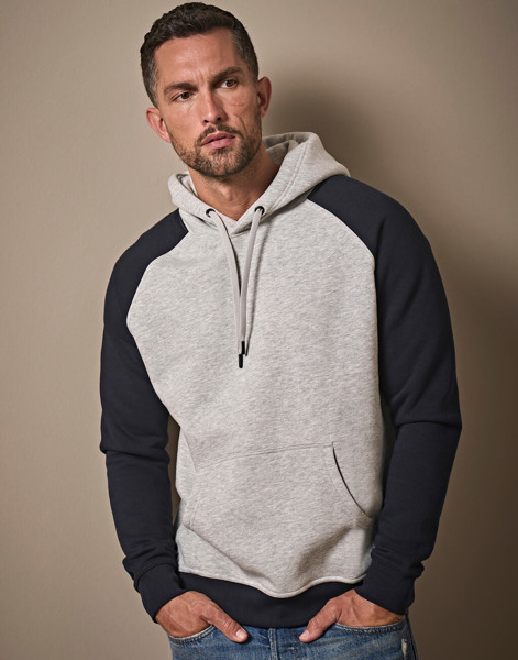 Two-Tone Hooded Sweatshirt - Heather / Dark Grey / 3XL