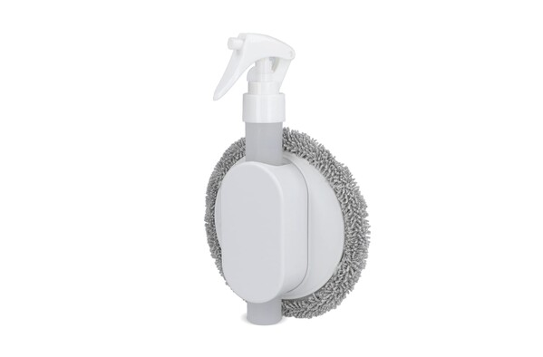 Spray et chiffon de nettoyage 2 en 1 - Blanc