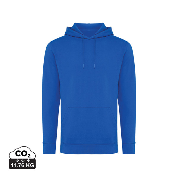 Iqoniq Jasper pulover s kapuco, 50 % recikliran bombaž, 340 g/m² - Kraljeva modra / 2XL