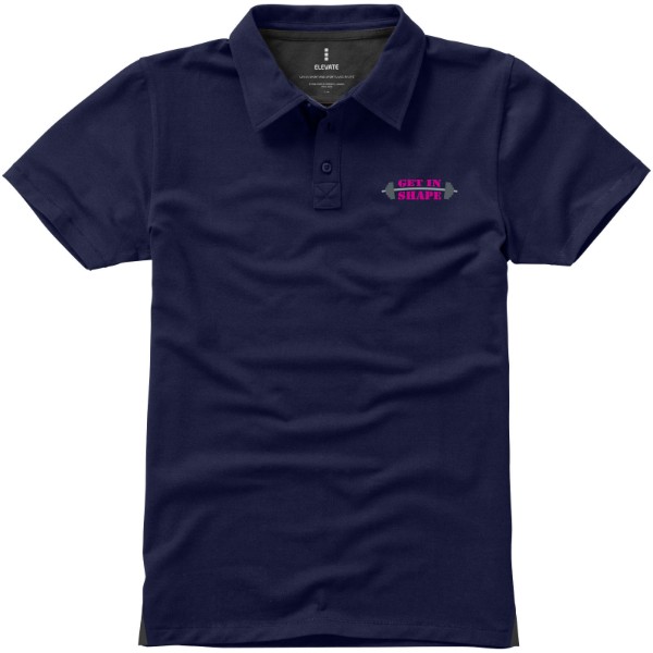Polo stretch manches courtes femme Makham - Marine / M