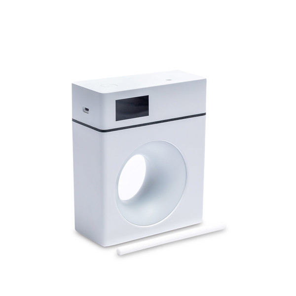 Breath air humidifier with lamp - White