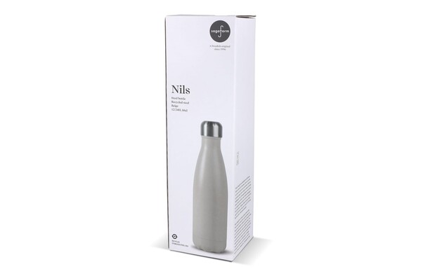 Sagaform Nils Bouteille en acier poudré 500 ml - Beige