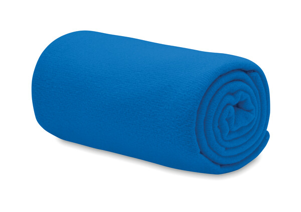 Couverture polaire RPET 130gr Bogda - Bleu Royal