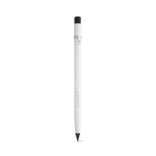 LIMITLESS. Caneta sem tinta com corpo em alumínio reciclado (100% rAL) - Branco