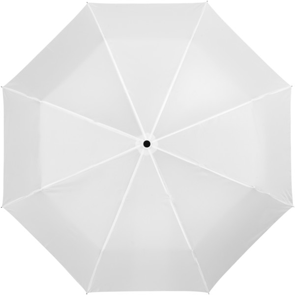 Parapluie 21.5" 3 sections ouverture fermeture automatique Alex - Blanc