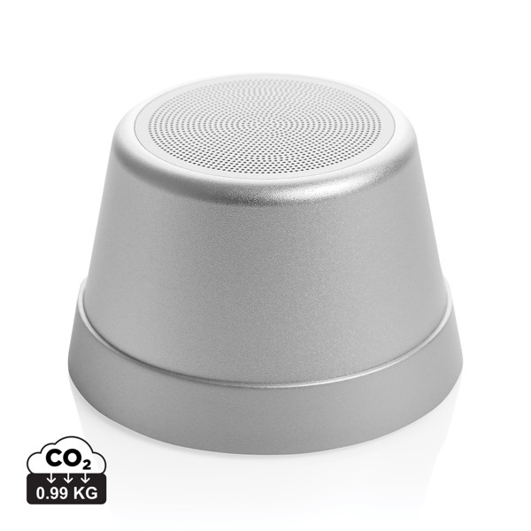 Nivio RCS recycled aluminum magnetic 5W Speaker - Silver
