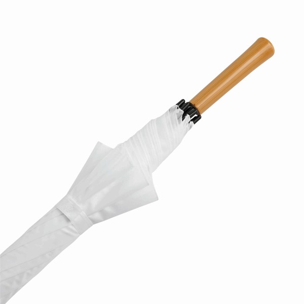 Raindrops golf umbrella, metal frame, 1290 mm - White
