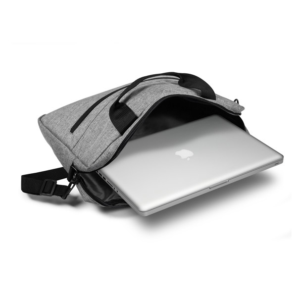 Computer bag BIZZY - GREY/GREEN