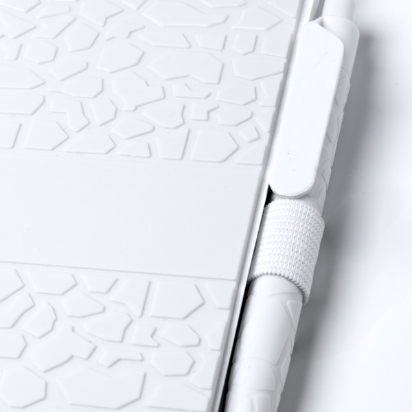 Libreta personalizada de papel piedra A5 con bolígrafo a juego