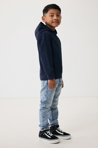 Sweat à capuche avec poches latérales Iqoniq Yengo Kids - Bleu Marine / 56