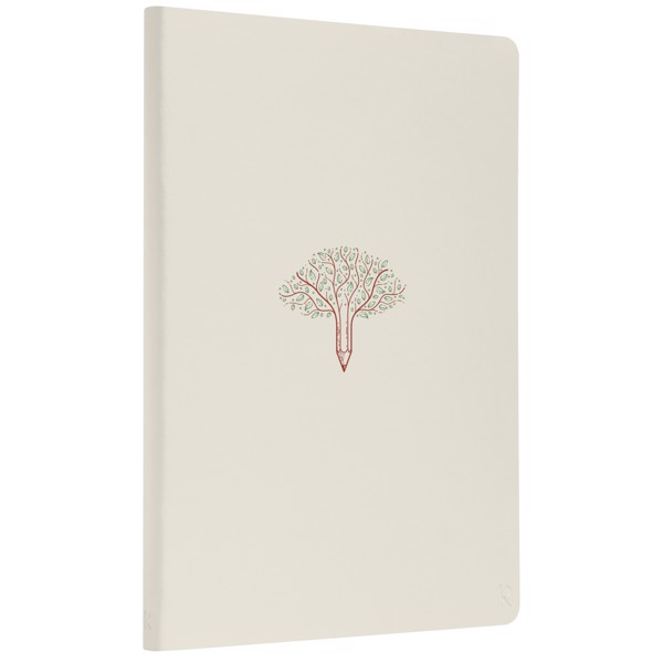 Carnet à couverture rigide K’arst® A5-ligné - Beige