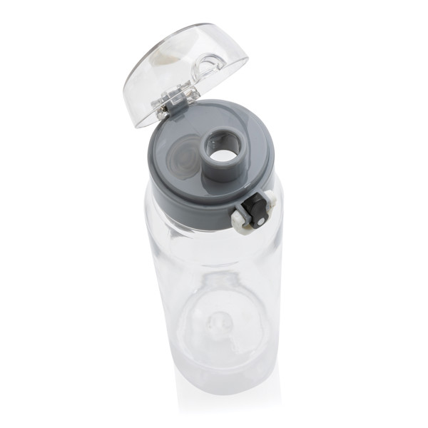 Yide waterbottle rPET 800ml, leakproof lockable lid - Transparent
