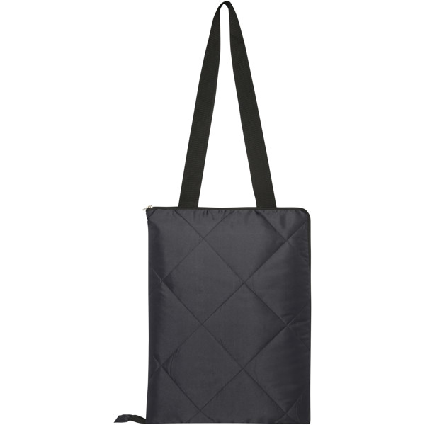 Clary GRS recycled polyester picnic blanket - Solid Black