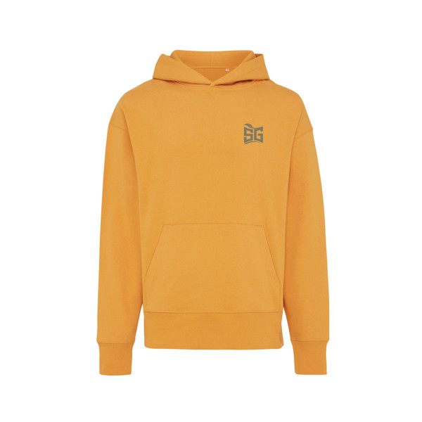 Sweat à capuche en coton recyclé Iqoniq Yoho - Sundial Orange / L