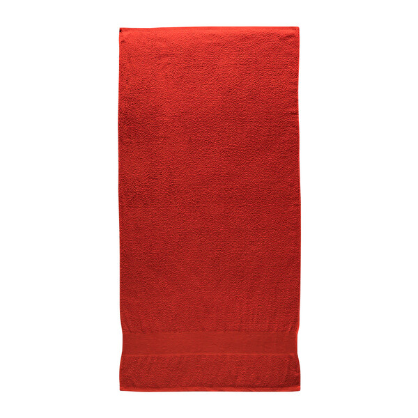 Terry Cotton Towel With Printable Band - Red