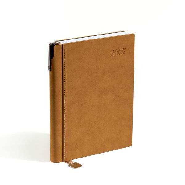 Agenda Diária A5 Bali, Nubuck - Cinza Escuro