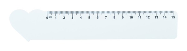 15 Cm Ruler Couler 15, House - White