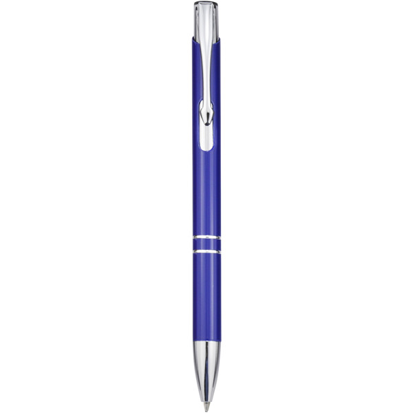 Stylo bille en aluminium recyclé Moneta (encre noire) - Bleu royal