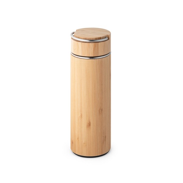 SOW. Thermos 440mL en bambou et acier inox