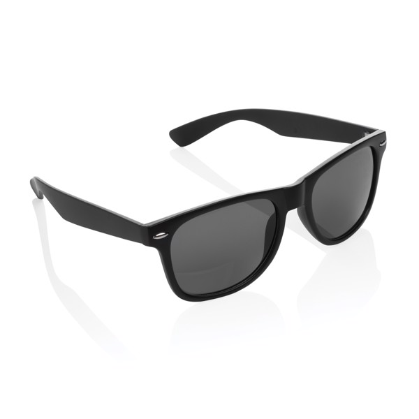 Lunettes de soleil en PC plastique recyclé GRS - Noir