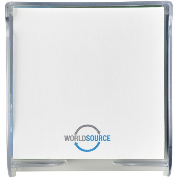 Vessel medium memo block and holder - Transparent Clear