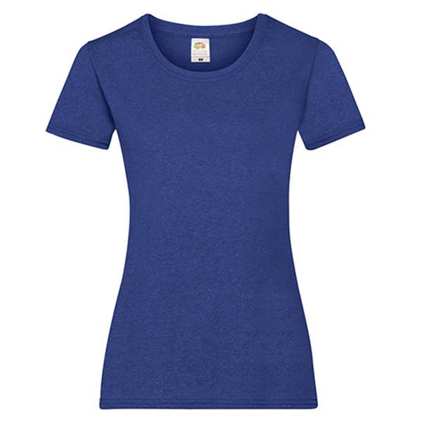 T-Shirt Valueweight T Ladies 165G - 100% Algodão - Azul Turquesa / M