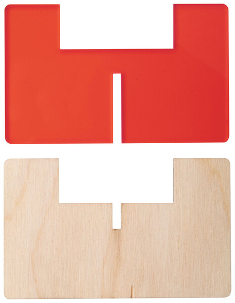Candle Holder Candix - Transparent Red