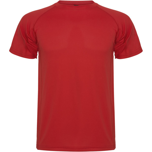 T-shirt sportiva da uomo a maniche corte Montecarlo - Rosso / XL