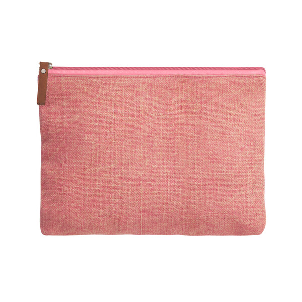 Trousse zip jute ANYDAYS - rose