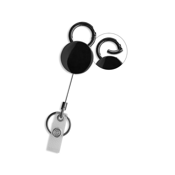 BADGE: RETRACTABLE METAL SHELL BADGE HOLDER