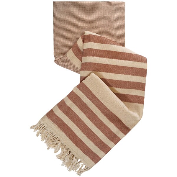 Telo fouta in tessuto da 270 g/m² Citizen Green Azov - Marrone