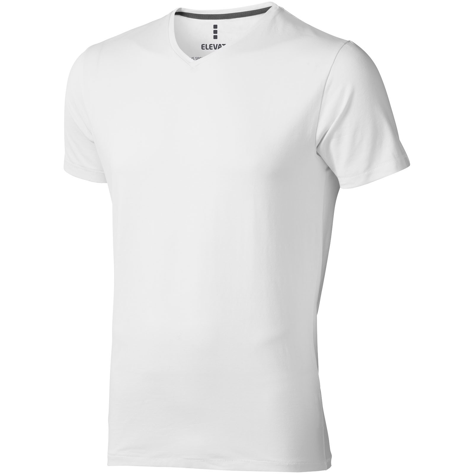 Kawartha short sleeve men's GOTS organic V-neck t-shirt - White / S