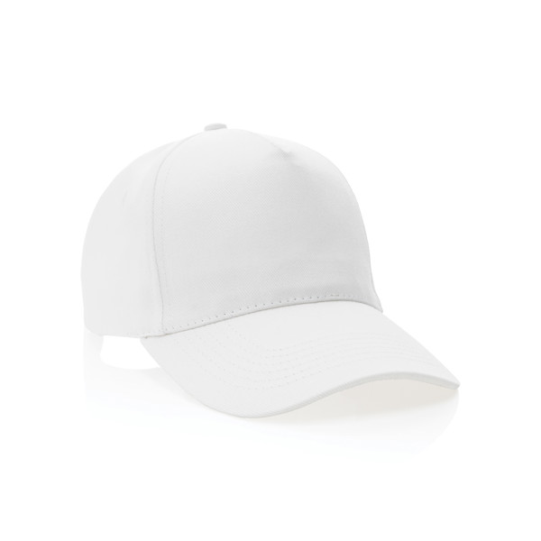 Impact 5 Panel Kappe aus 280gr rCotton mit AWARE™ Tracer - Weiß