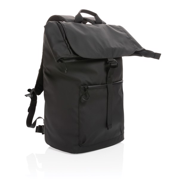 Impact AWARE™ RPET water resistant 15.6" laptop backpack - Black