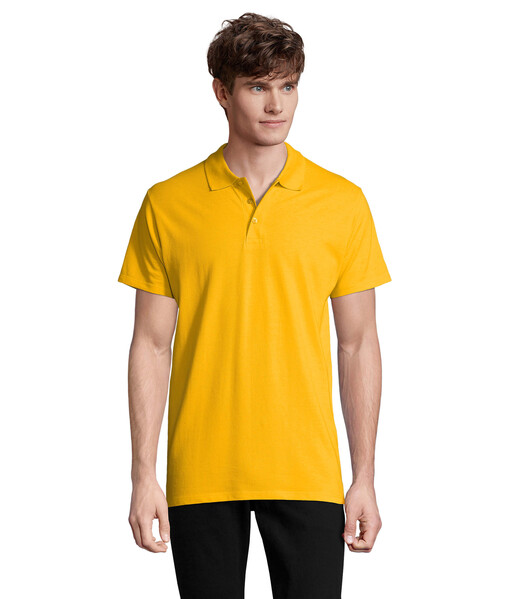 SPRING II  Polo homen  210g - DouradoS