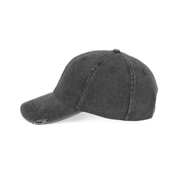 Destroyed Washed Cap - Washed Black