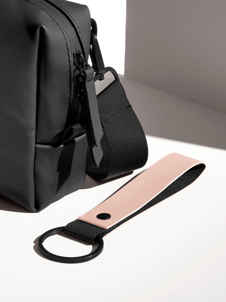 Matte PU Keyring - Black