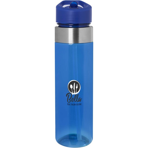 Bouteille avec couvercle à bec verseur Dylan Tritan de 650 ml - Bleu