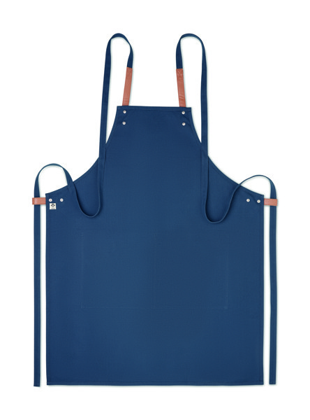 Grembiule in cotone organico Nagpur Colour - Blu