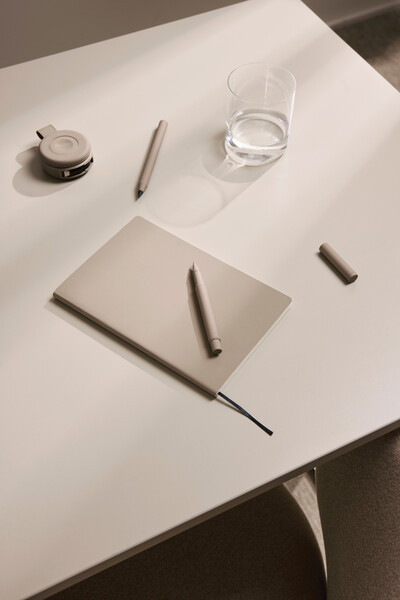 VINGA Baltimore RCS PU softcover notebook - Greige