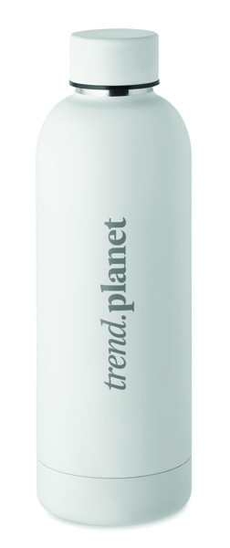 Garrafa de aço inox reciclado Athena - Branco