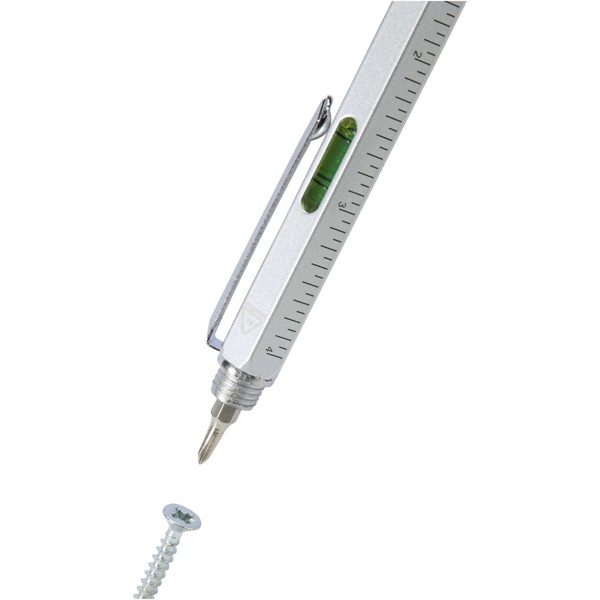 Stylo multifonction Dora en aluminium recyclé (encre noire)